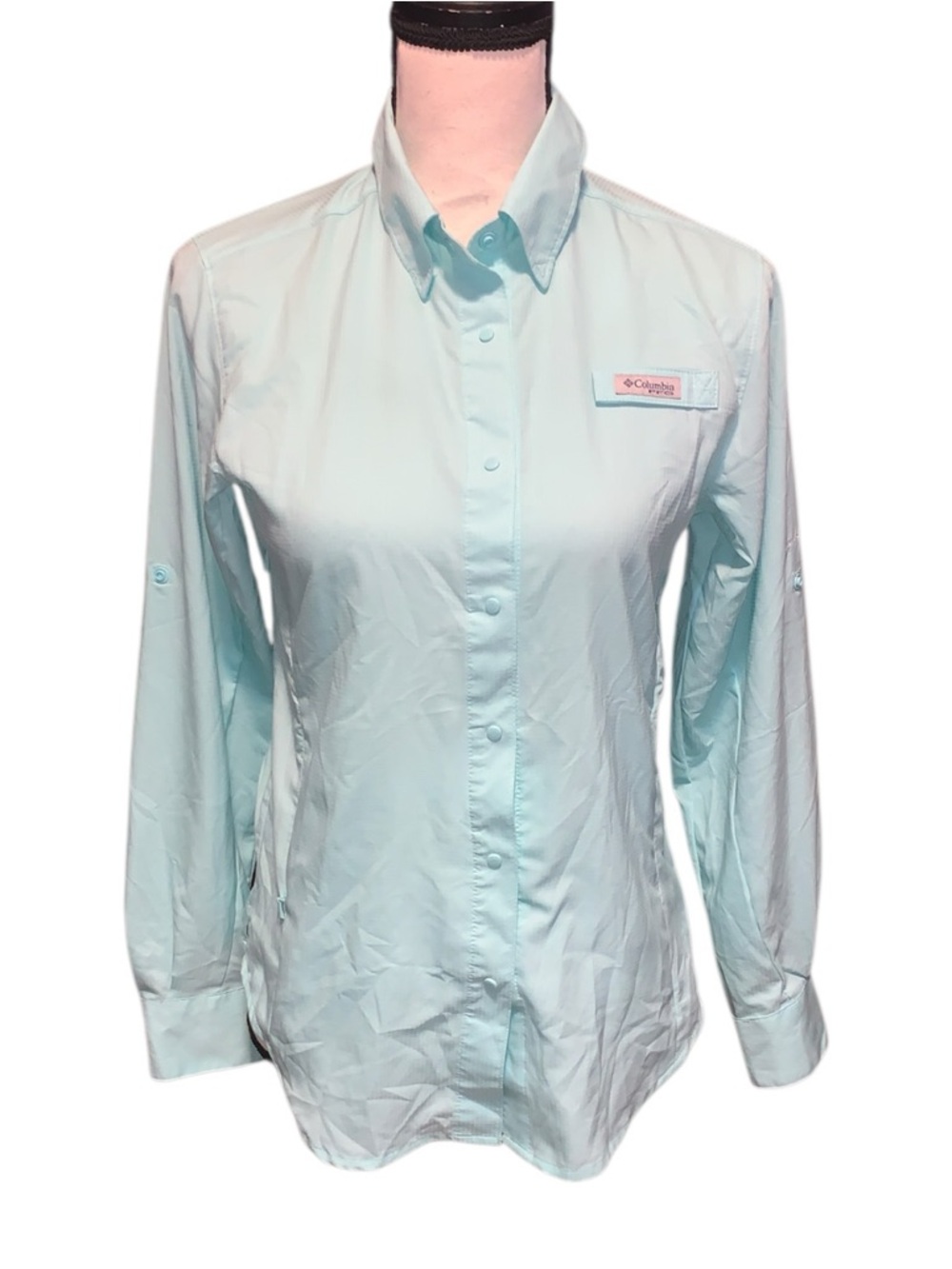 Columbia PFG Omni Shade Vented Shirt Zip Pockets Tab Sleeves Outdoor Gorpcore